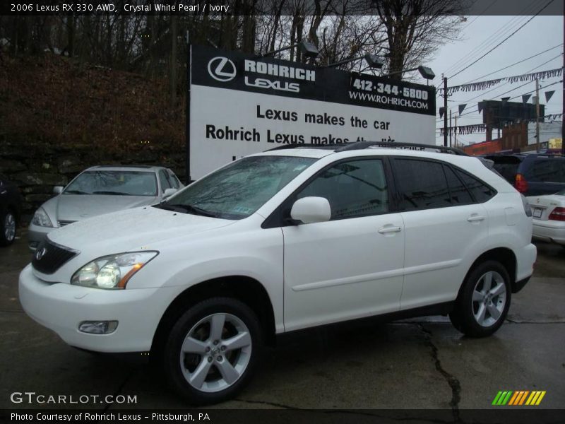 Crystal White Pearl / Ivory 2006 Lexus RX 330 AWD