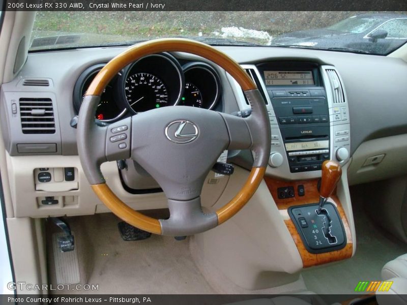 Crystal White Pearl / Ivory 2006 Lexus RX 330 AWD