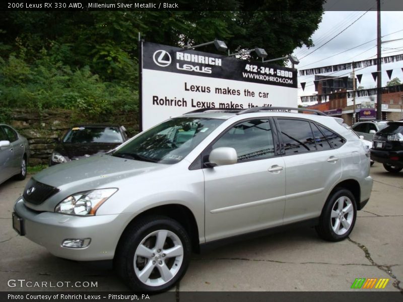 Millenium Silver Metallic / Black 2006 Lexus RX 330 AWD