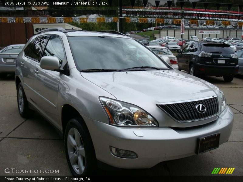 Millenium Silver Metallic / Black 2006 Lexus RX 330 AWD