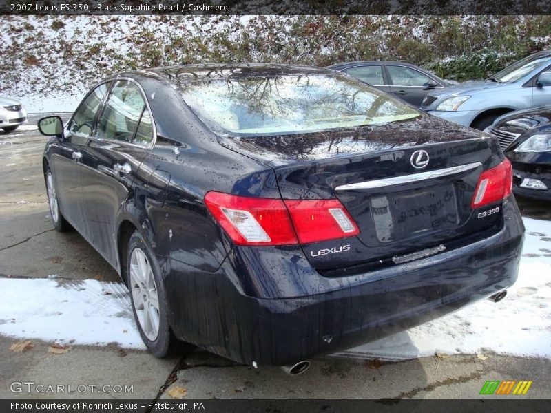 Black Sapphire Pearl / Cashmere 2007 Lexus ES 350