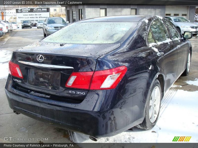 Black Sapphire Pearl / Cashmere 2007 Lexus ES 350