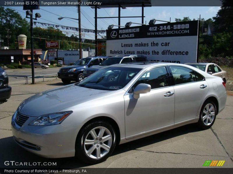 Tungsten Silver Metallic / Light Gray 2007 Lexus ES 350