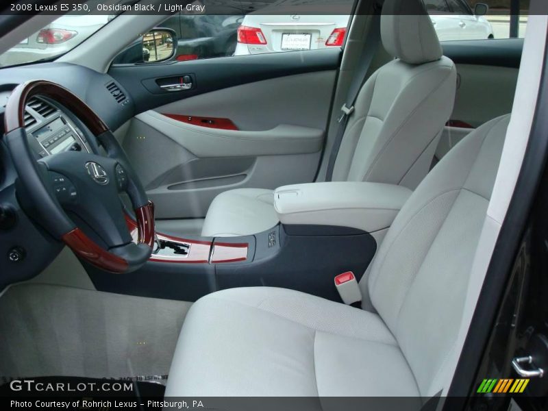Obsidian Black / Light Gray 2008 Lexus ES 350