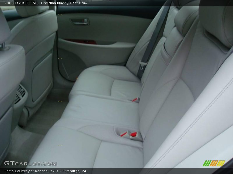 Obsidian Black / Light Gray 2008 Lexus ES 350