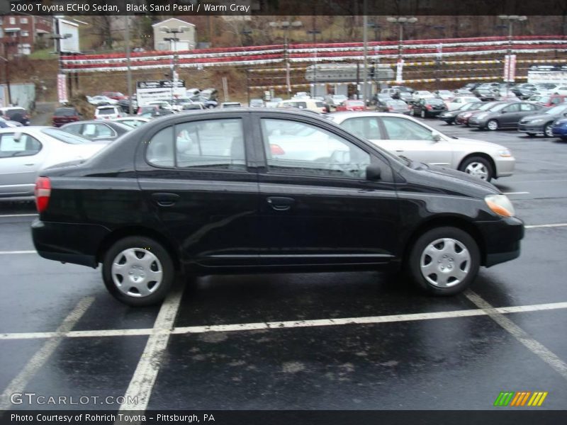 Black Sand Pearl / Warm Gray 2000 Toyota ECHO Sedan