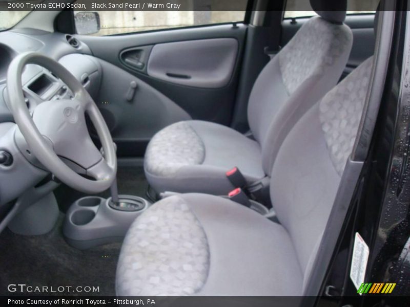Black Sand Pearl / Warm Gray 2000 Toyota ECHO Sedan