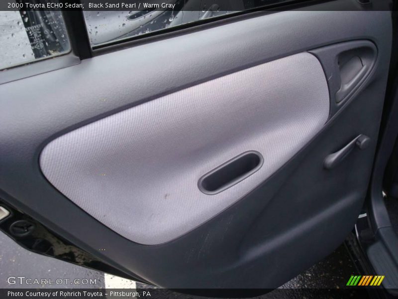 Black Sand Pearl / Warm Gray 2000 Toyota ECHO Sedan