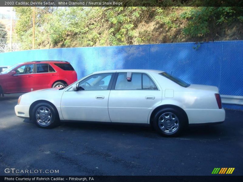 White Diamond / Neutral Shale Beige 2003 Cadillac DeVille Sedan