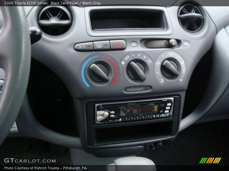 Black Sand Pearl / Warm Gray 2000 Toyota ECHO Sedan