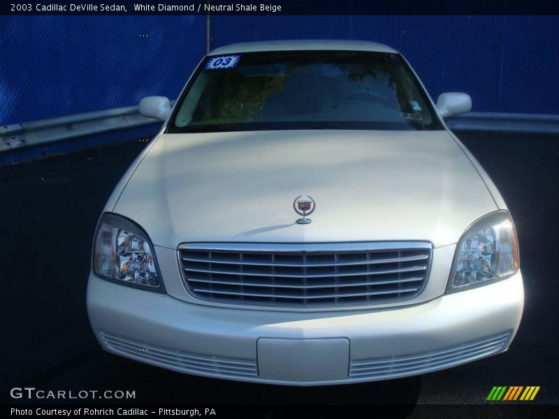 White Diamond / Neutral Shale Beige 2003 Cadillac DeVille Sedan