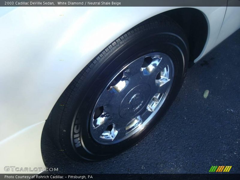 White Diamond / Neutral Shale Beige 2003 Cadillac DeVille Sedan