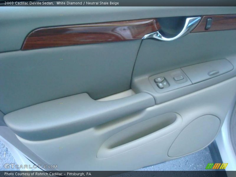 White Diamond / Neutral Shale Beige 2003 Cadillac DeVille Sedan