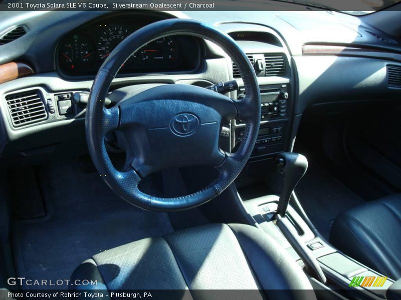 Silverstream Opalescent / Charcoal 2001 Toyota Solara SLE V6 Coupe