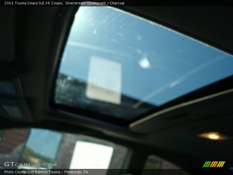 Silverstream Opalescent / Charcoal 2001 Toyota Solara SLE V6 Coupe