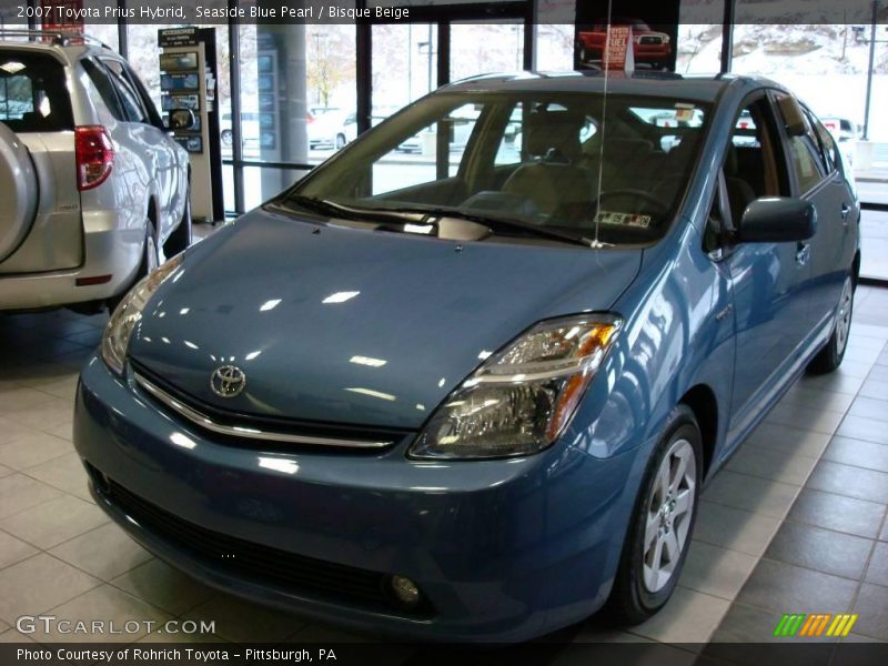 Seaside Blue Pearl / Bisque Beige 2007 Toyota Prius Hybrid