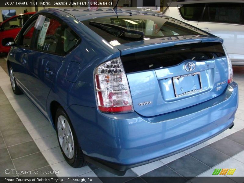 Seaside Blue Pearl / Bisque Beige 2007 Toyota Prius Hybrid