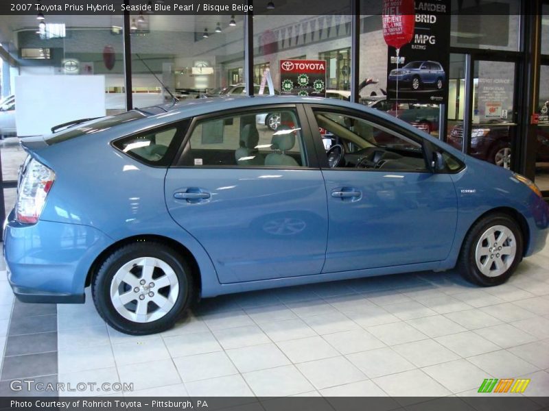 Seaside Blue Pearl / Bisque Beige 2007 Toyota Prius Hybrid