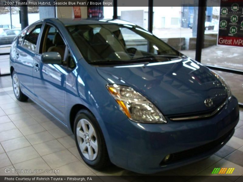 Seaside Blue Pearl / Bisque Beige 2007 Toyota Prius Hybrid