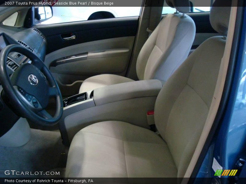 Seaside Blue Pearl / Bisque Beige 2007 Toyota Prius Hybrid