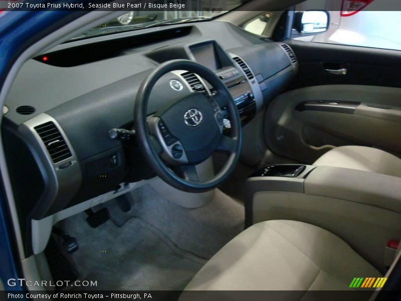 Seaside Blue Pearl / Bisque Beige 2007 Toyota Prius Hybrid
