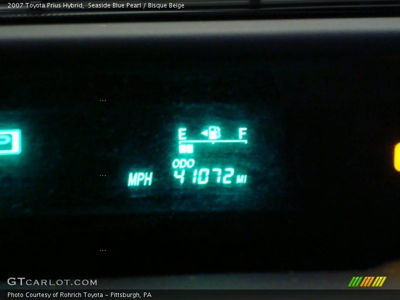 Seaside Blue Pearl / Bisque Beige 2007 Toyota Prius Hybrid
