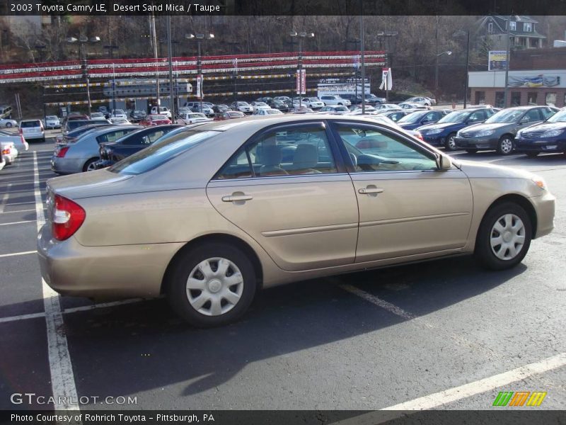Desert Sand Mica / Taupe 2003 Toyota Camry LE