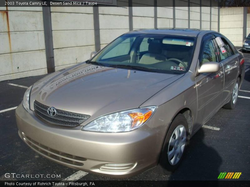 Desert Sand Mica / Taupe 2003 Toyota Camry LE