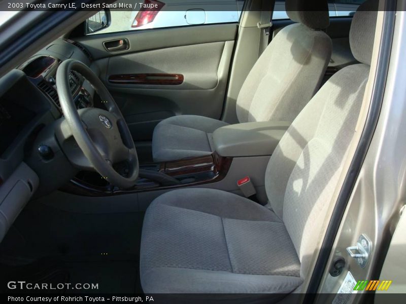 Desert Sand Mica / Taupe 2003 Toyota Camry LE