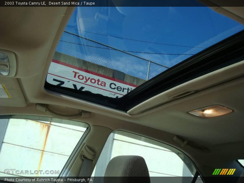 Desert Sand Mica / Taupe 2003 Toyota Camry LE