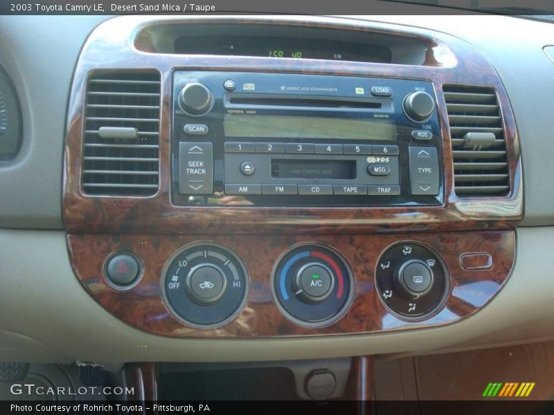Desert Sand Mica / Taupe 2003 Toyota Camry LE