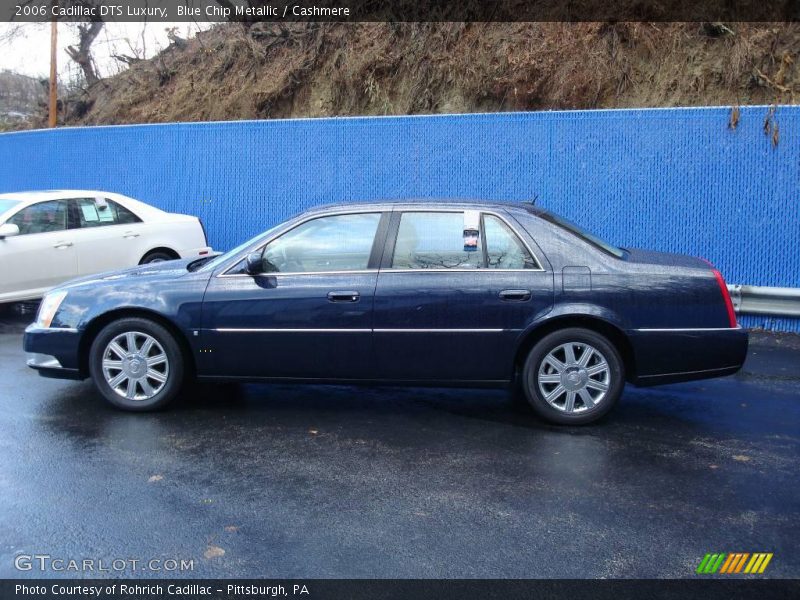 Blue Chip Metallic / Cashmere 2006 Cadillac DTS Luxury