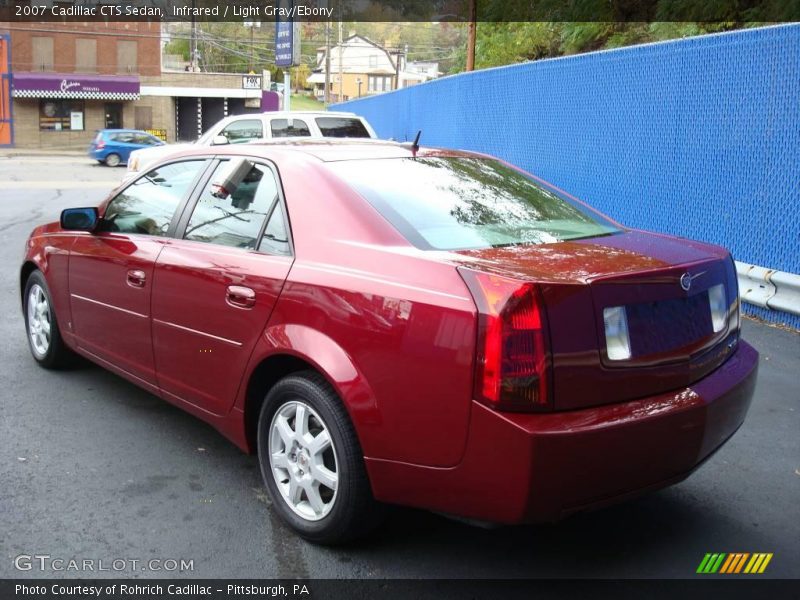 Infrared / Light Gray/Ebony 2007 Cadillac CTS Sedan