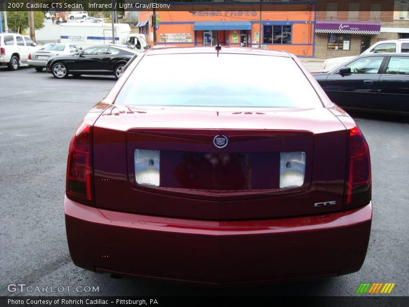 Infrared / Light Gray/Ebony 2007 Cadillac CTS Sedan