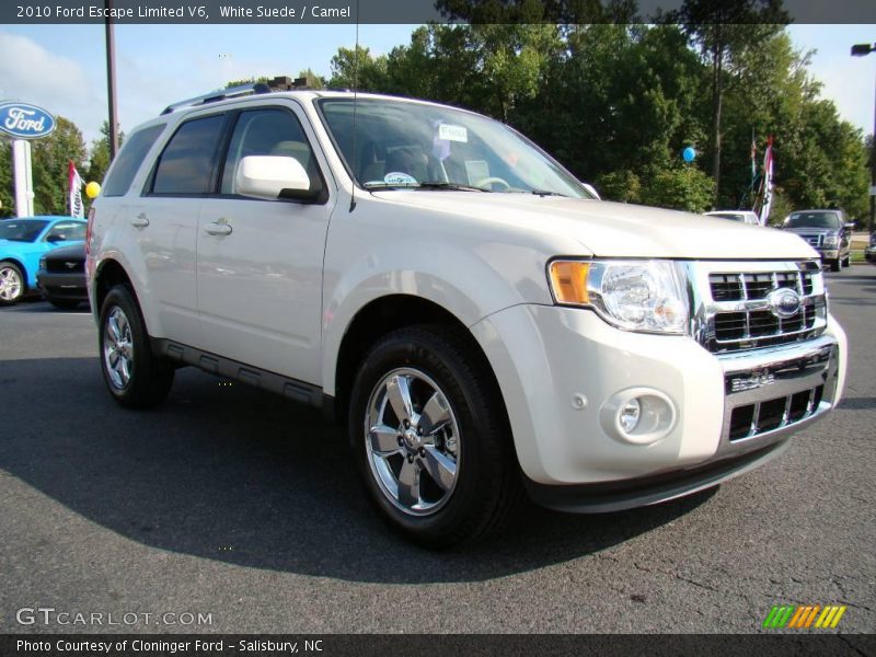 White Suede / Camel 2010 Ford Escape Limited V6