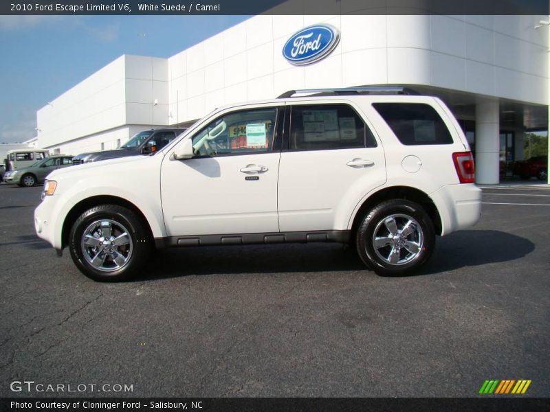 White Suede / Camel 2010 Ford Escape Limited V6