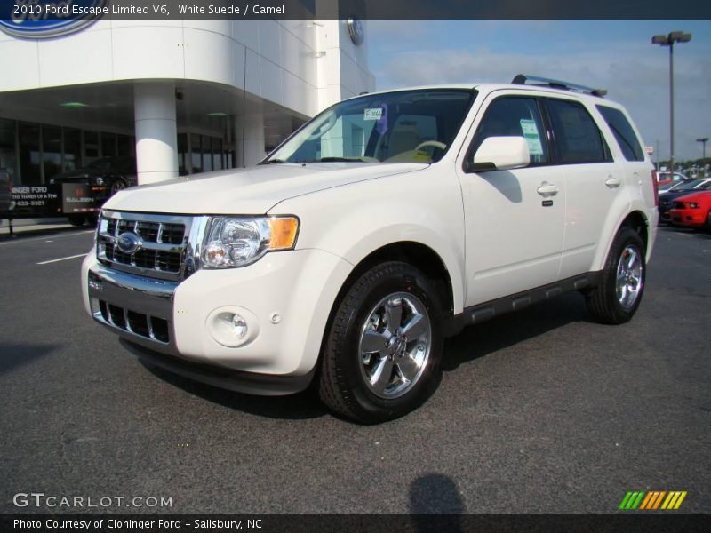 White Suede / Camel 2010 Ford Escape Limited V6