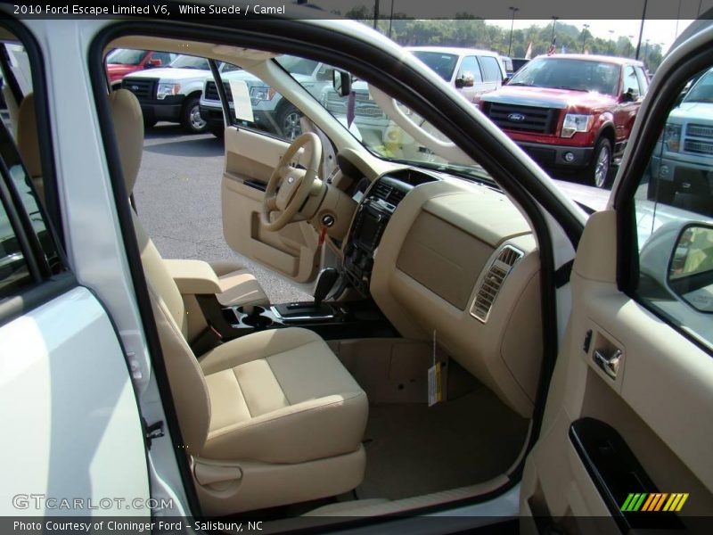 White Suede / Camel 2010 Ford Escape Limited V6