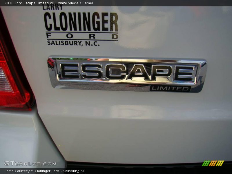 White Suede / Camel 2010 Ford Escape Limited V6