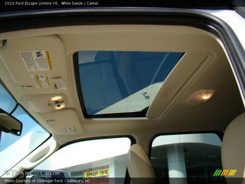 White Suede / Camel 2010 Ford Escape Limited V6