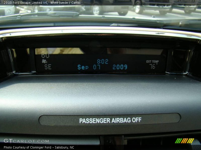 White Suede / Camel 2010 Ford Escape Limited V6