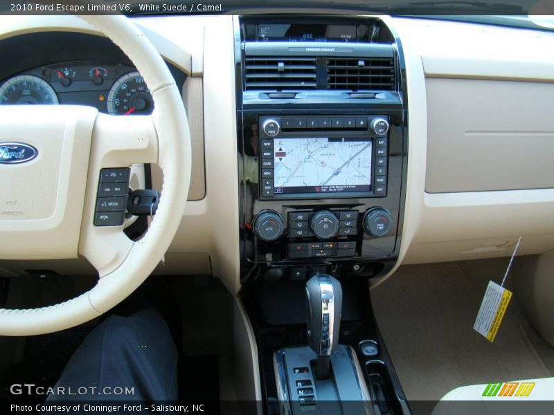 White Suede / Camel 2010 Ford Escape Limited V6