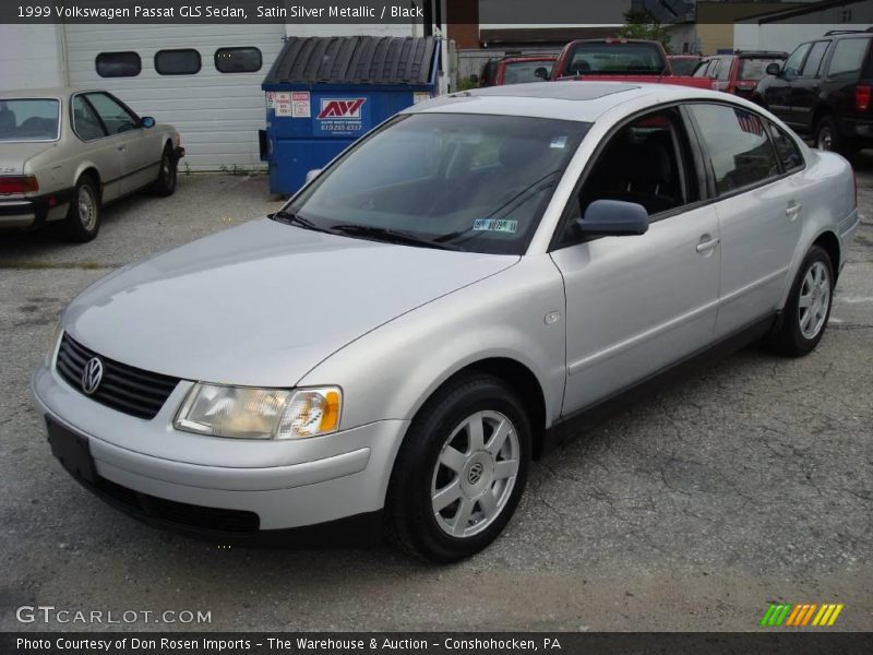 Satin Silver Metallic / Black 1999 Volkswagen Passat GLS Sedan
