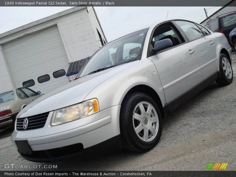 Satin Silver Metallic / Black 1999 Volkswagen Passat GLS Sedan