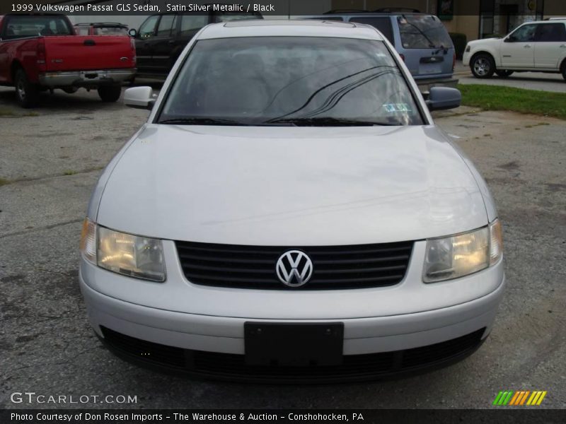 Satin Silver Metallic / Black 1999 Volkswagen Passat GLS Sedan
