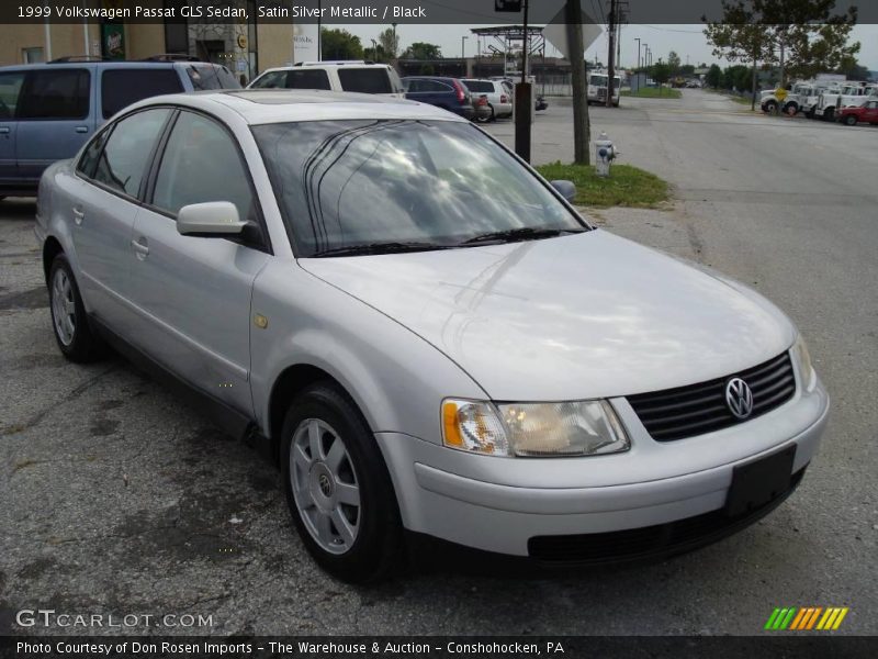 Satin Silver Metallic / Black 1999 Volkswagen Passat GLS Sedan