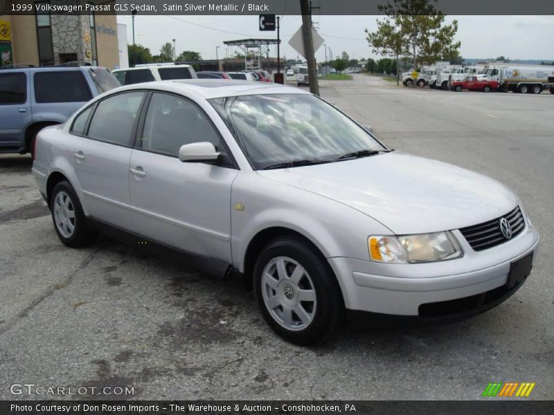 Satin Silver Metallic / Black 1999 Volkswagen Passat GLS Sedan