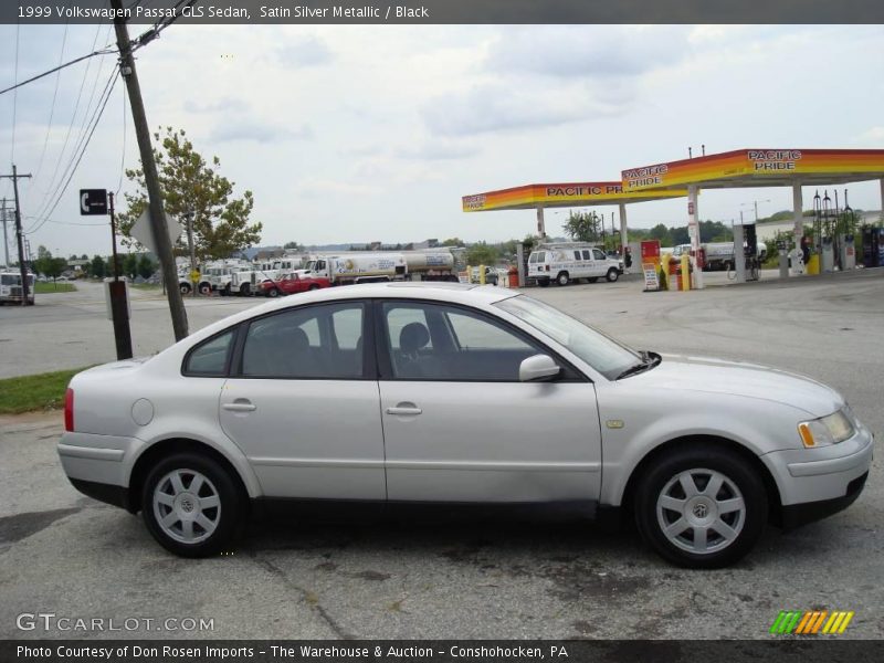 Satin Silver Metallic / Black 1999 Volkswagen Passat GLS Sedan