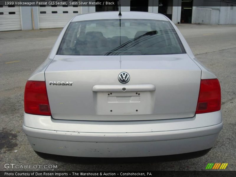 Satin Silver Metallic / Black 1999 Volkswagen Passat GLS Sedan