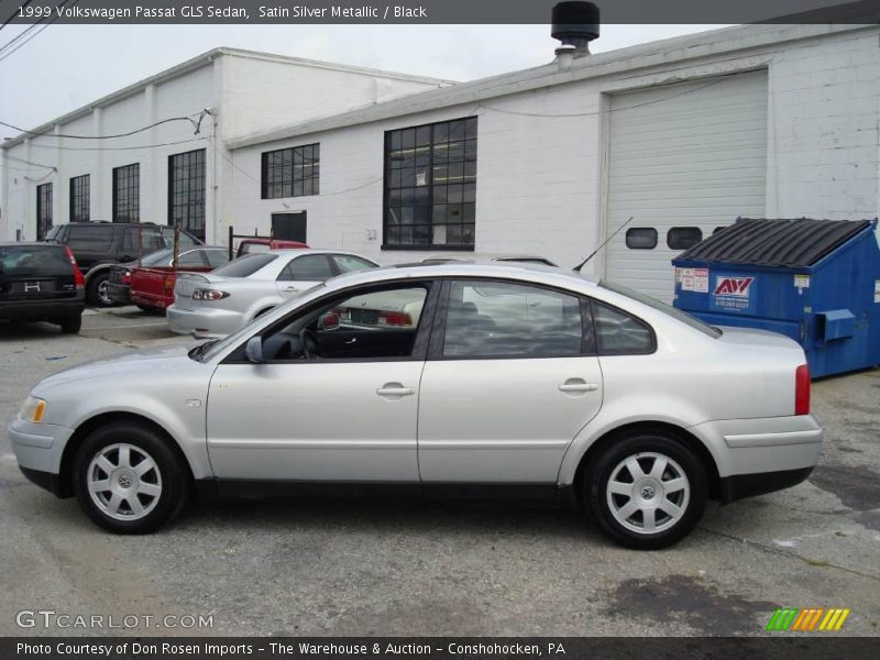 Satin Silver Metallic / Black 1999 Volkswagen Passat GLS Sedan